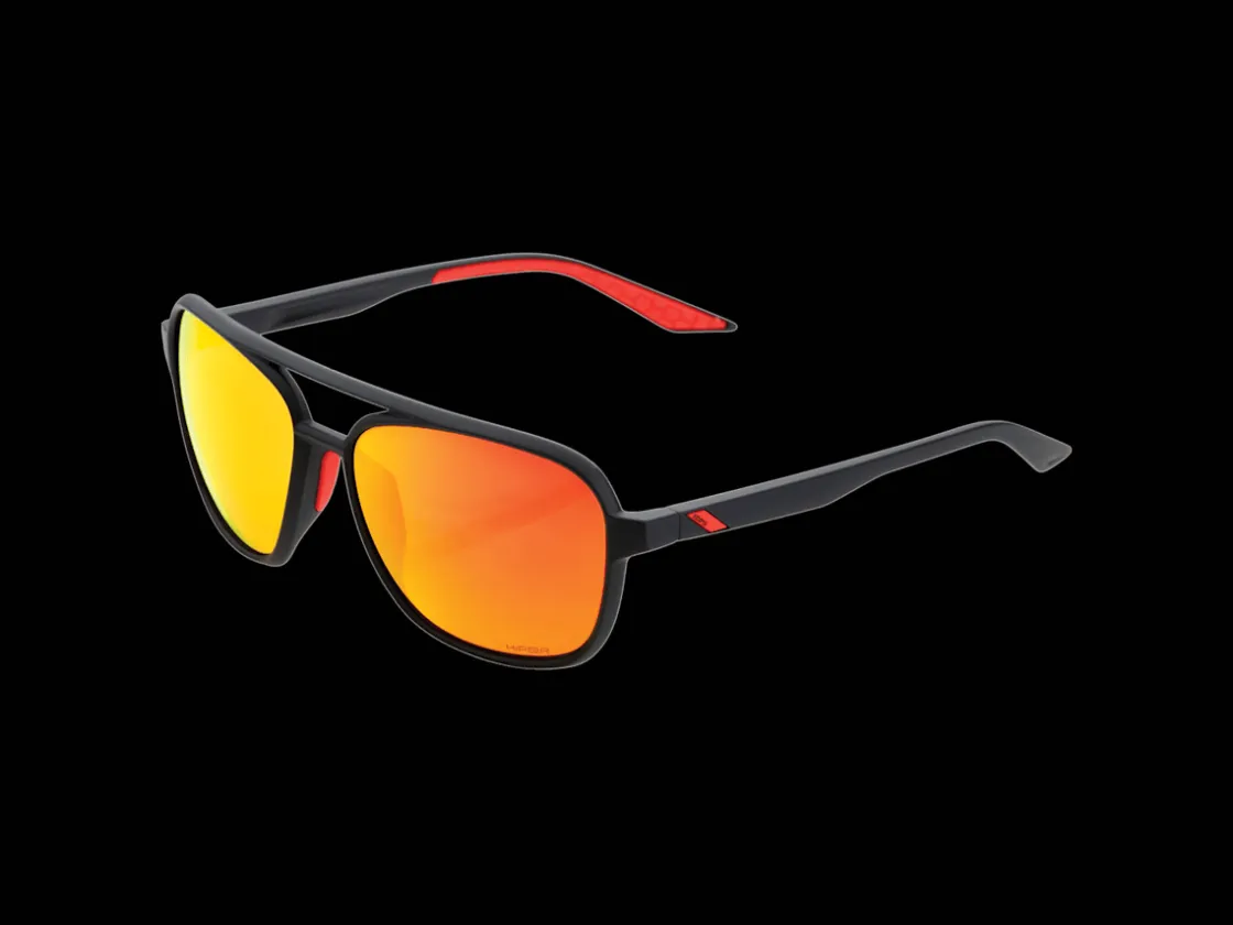 Trek Bikes 100% Kasia HiPER Lens Sunglasses Black/Red Cheap