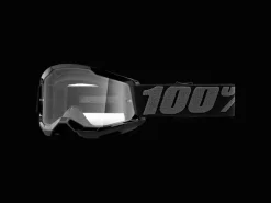 Trek Bikes 100% Strata 2 Youth Clear Lens Goggles Black Hot