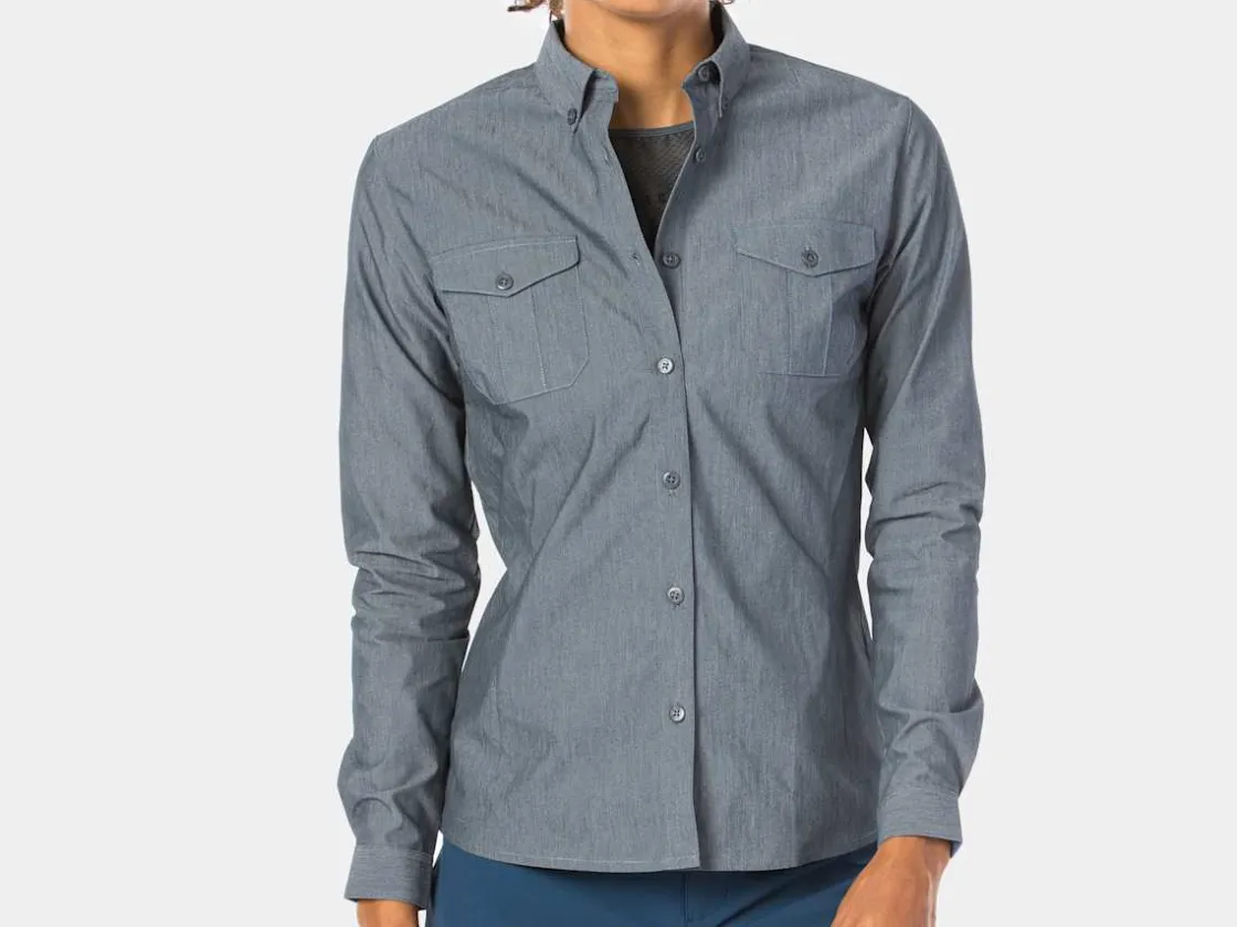 Trek Bikes Bontrager Adventure Women's Cycling Chambray Shirt Cheap