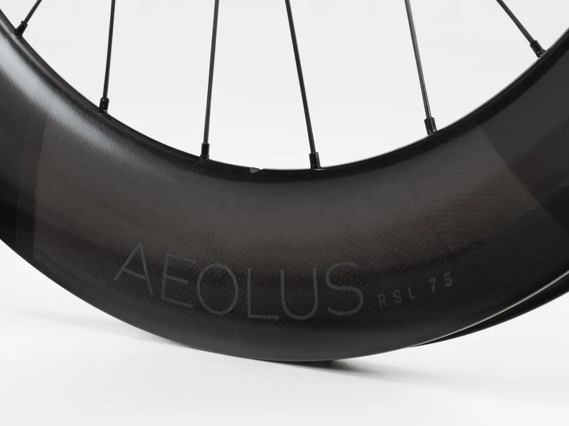 Trek Bikes Bontrager Aeolus RSL 75 TLR Disc Road Wheel Black Outlet