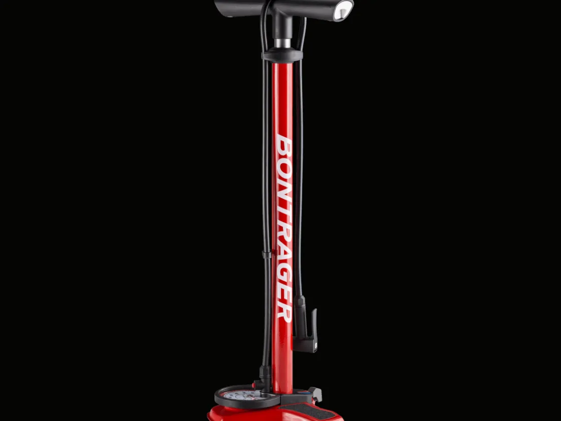 Trek Bikes Bontrager Dual Charger Floor Pump Red Clearance