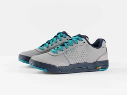 Trek Bikes Bontrager Flatline Women's Mountain Bike Shoe Gravel/Teal Cheap