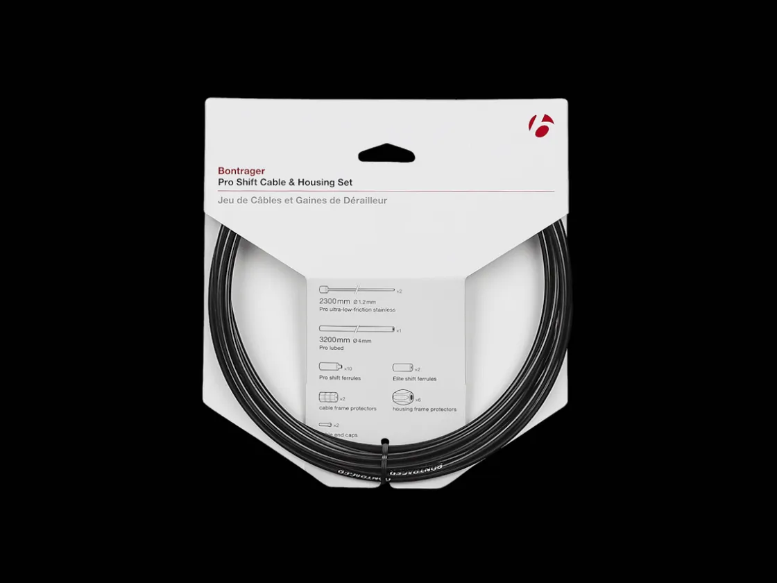 Trek Bikes Bontrager Pro Shift Cable & Housing Set Black Clearance