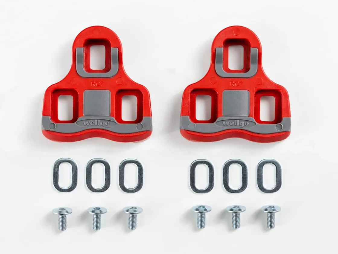 Trek Bikes Bontrager Road Clipless 6 Degree Pedal Cleat Set Red Shop