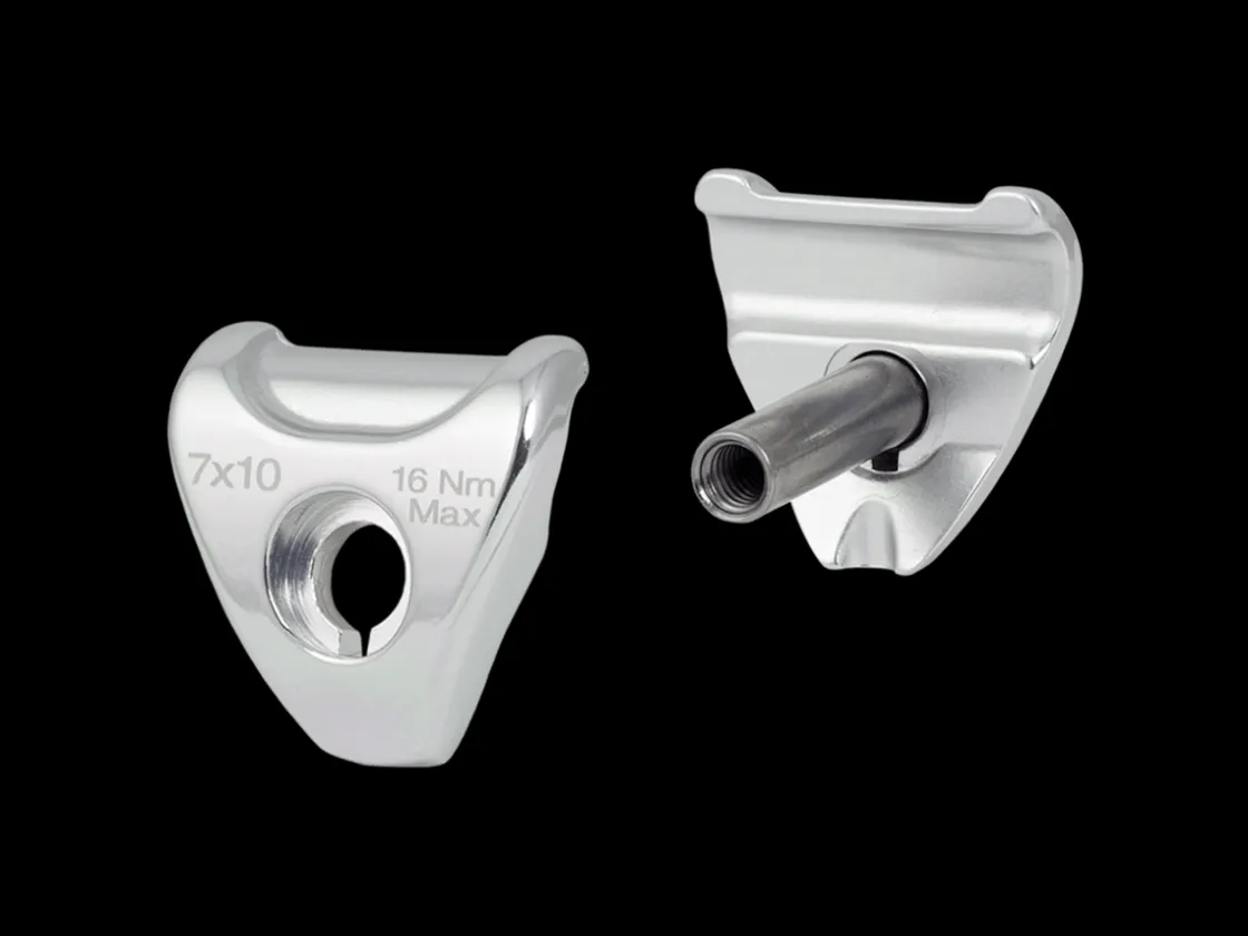 Trek Bikes Bontrager Rotary Head Seatpost 7x10mm Saddle Clamp Ears Silver Flash Sale
