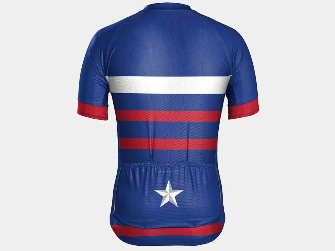 Trek Bikes Bontrager Texas State Cycling Jersey Blue Discount