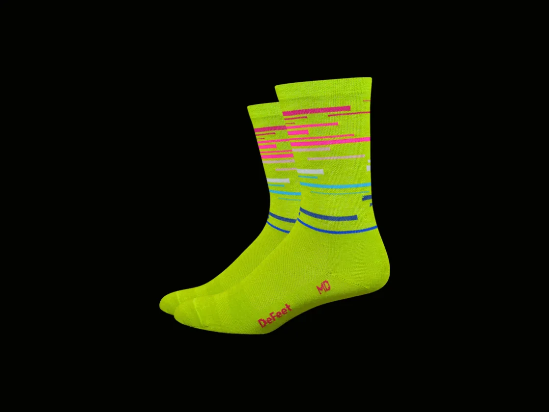 Trek Bikes DeFeet Wooleator Comp 6" DNA Socks Lime Flash Sale
