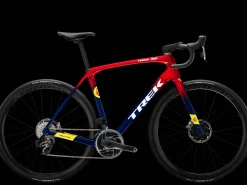 Trek Bikes Domane SLR 9 AXS Gen 4 Team Replica:Metallic Red Smoke to Blue Smoke Fade Online