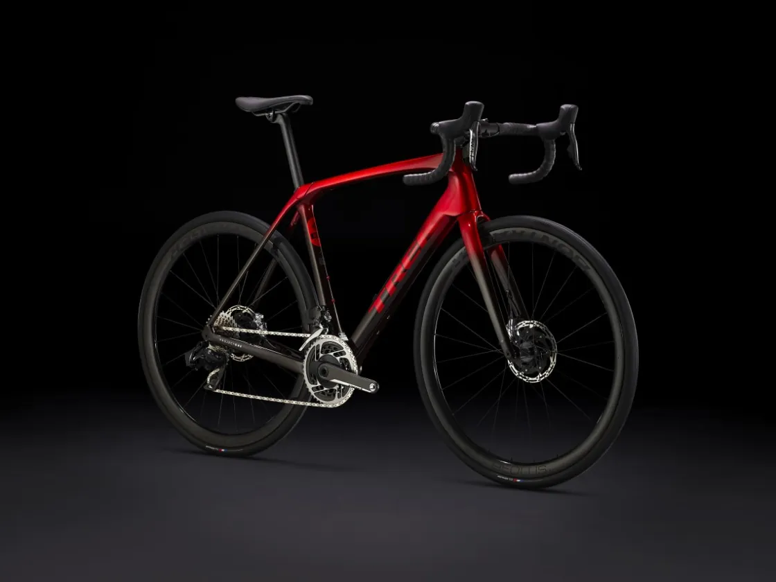 Trek Bikes Domane SLR 9 AXS Gen 4 Team Replica:Metallic Red Smoke to Blue Smoke Fade Online