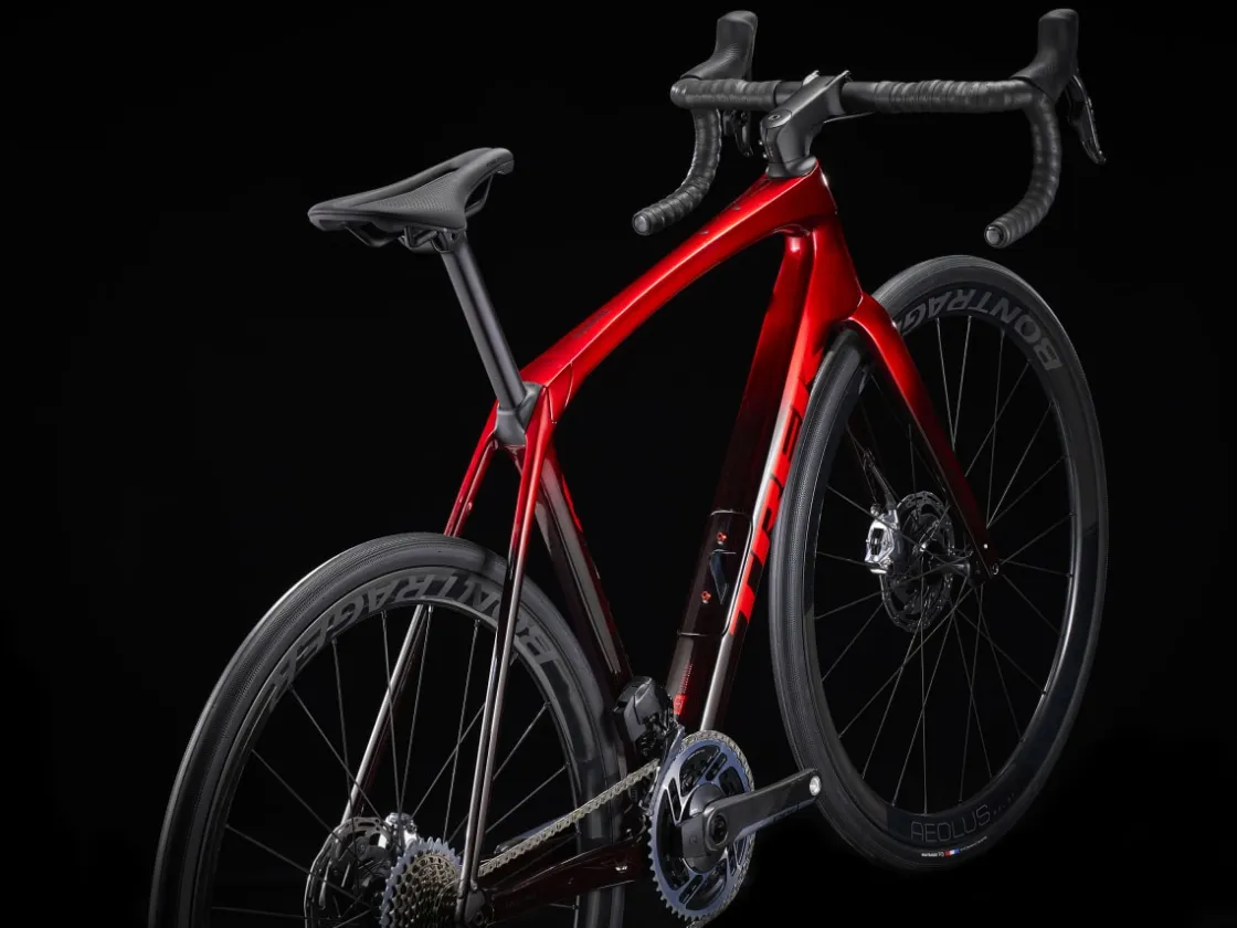 Trek Bikes Domane SLR 9 AXS Gen 4 Team Replica:Metallic Red Smoke to Blue Smoke Fade Online