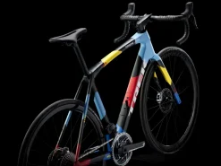 Trek Bikes Domane SLR 9 AXS Gen 4 Team Replica:Metallic Red Smoke to Blue Smoke Fade Online