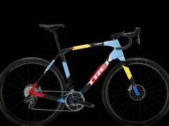Trek Bikes Domane SLR 9 AXS Gen 4 Team Replica:Metallic Red Smoke to Blue Smoke Fade Online