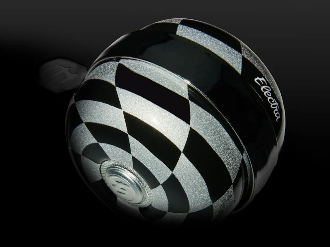 Trek Bikes Electra Checkerboard Spinner Bike Bell Black/Silver Clearance