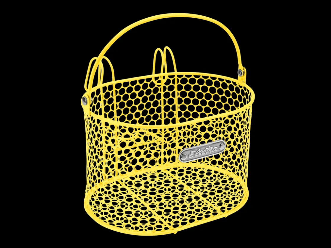 Trek Bikes Electra Honeycomb Small Hook-Mounted Handlebar Basket Pineapple Outlet