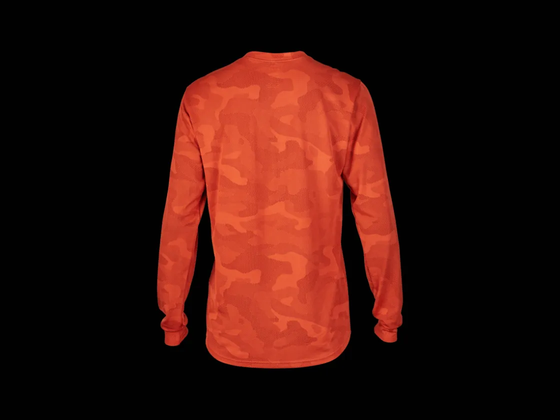 Trek Bikes Fox Racing Ranger TruDri Long Sleeve Mountain Bike Jersey Orange Sale