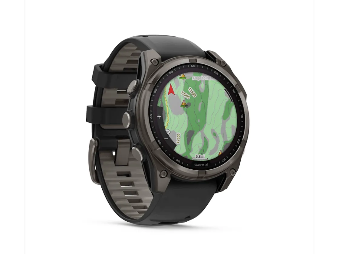 Trek Bikes Garmin fēnix® 8 Solar Sapphire Computer Grey/Black Discount
