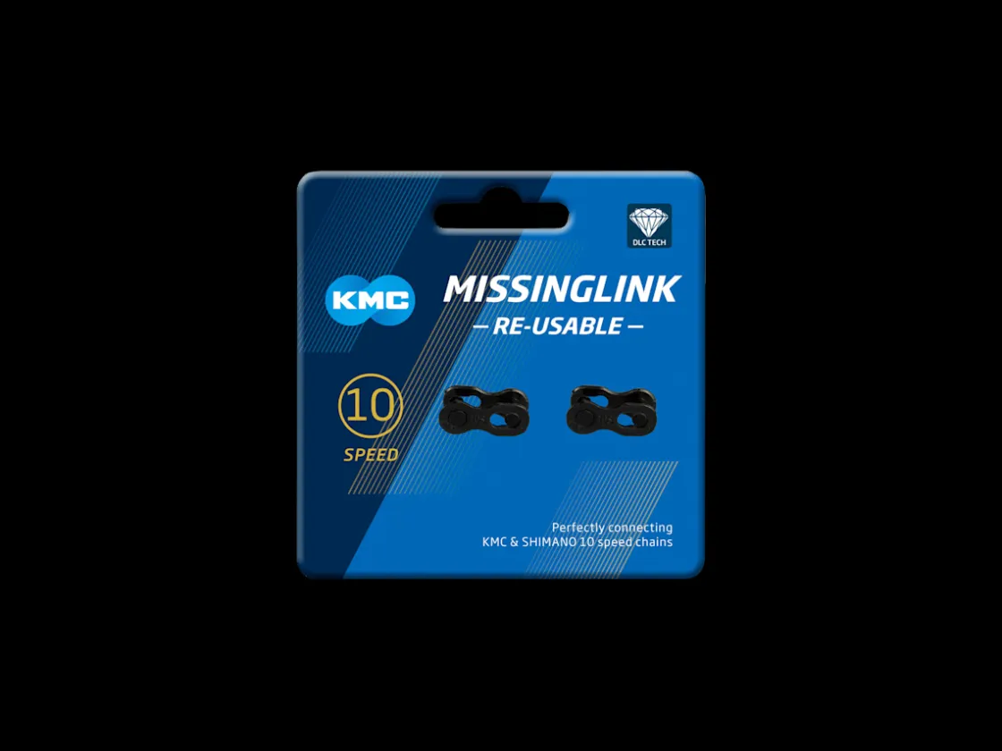 Trek Bikes KMC Missing Link DLC Reusable Shimano Chain Link Card of 2 Black Best