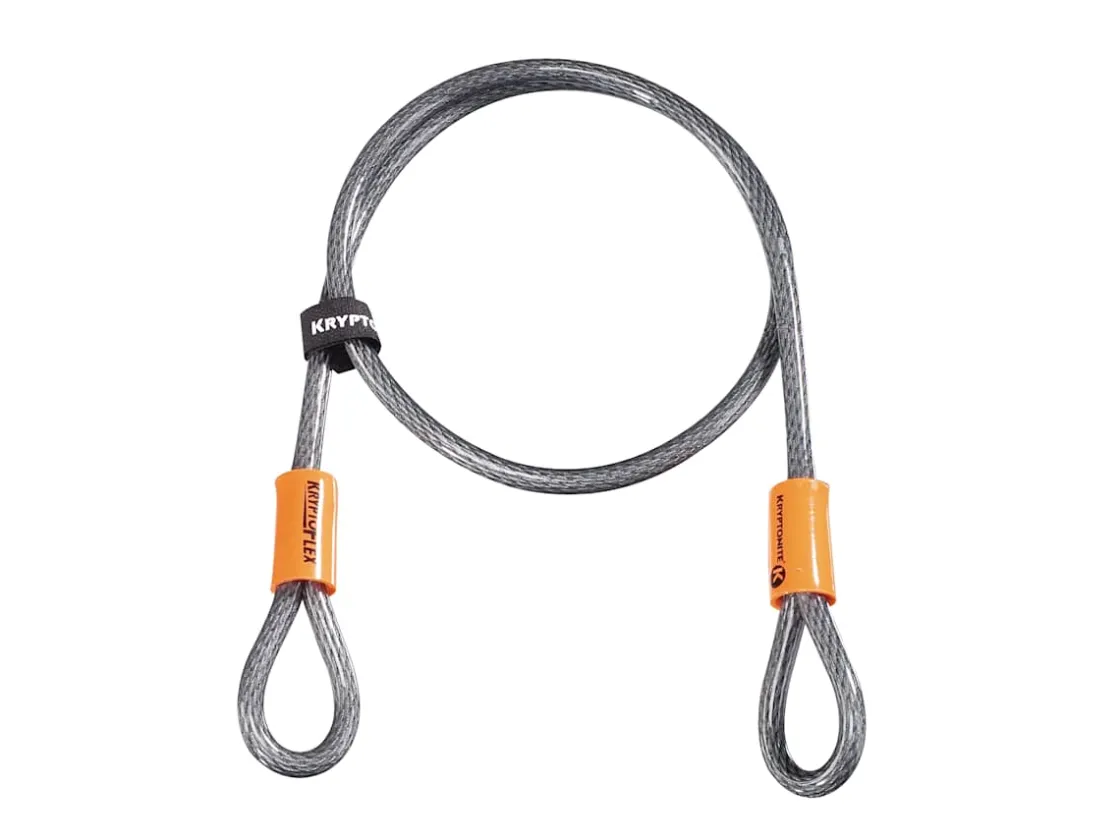 Trek Bikes Kryptonite KryptoFlex 410 Double Loop Cable Black/Orange Best Sale