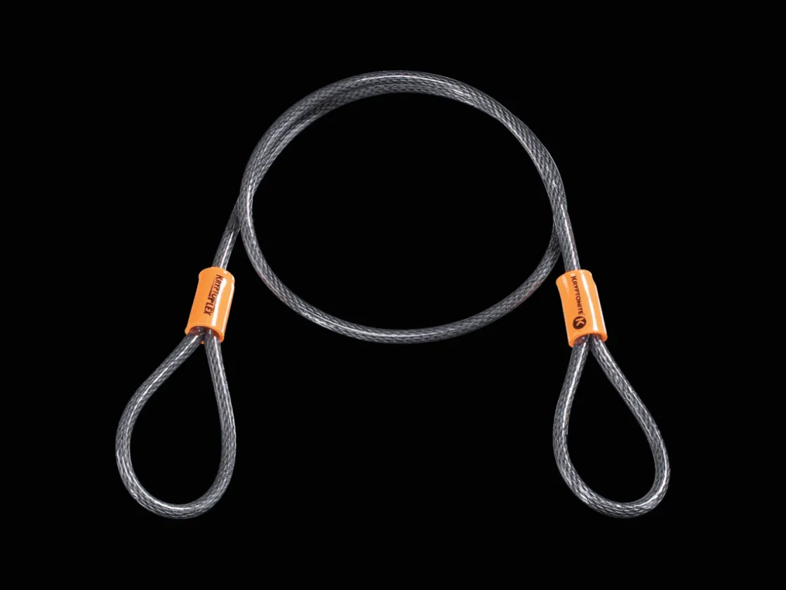 Trek Bikes Kryptonite KryptoFlex 525 Double Loop Cable Black/Orange Online