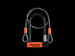 Trek Bikes Kryptonite New-U Evolution Mini-7 U-Lock with 4' Flex Cable Black Shop