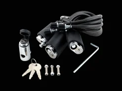 Trek Bikes Kuat Transfer 3-Bike Hitch Rack Cable Lock Kit Black New