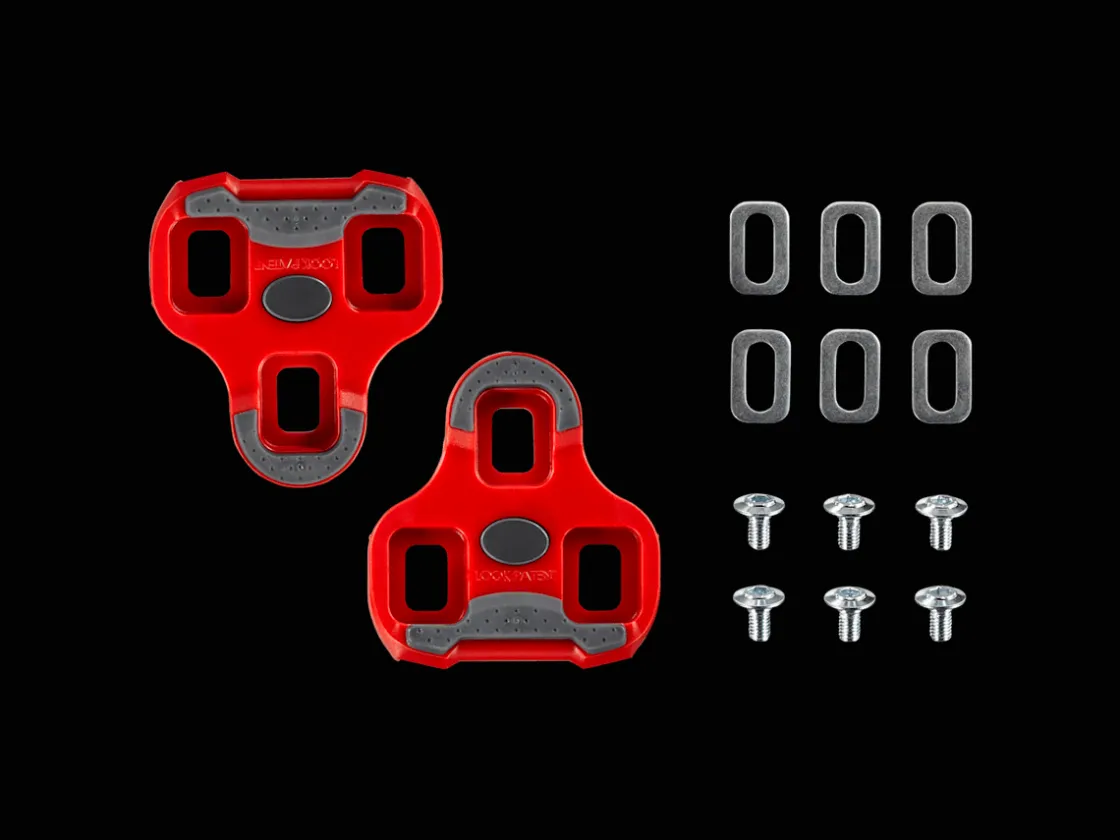 Trek Bikes LOOK Keo Grip Nine-Degree Road Pedal Cleat Set Red Best