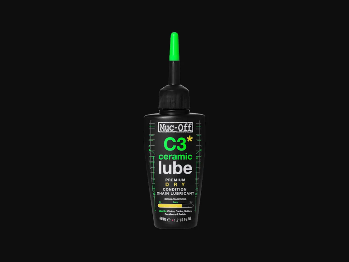 Trek Bikes Muc-Off C3 Dry Ceramic Chain Lube Black/Visibility Green Hot