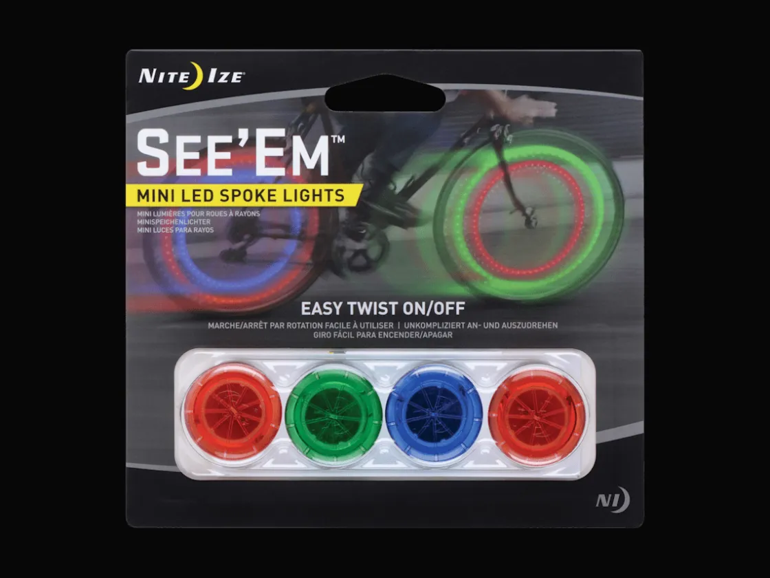 Trek Bikes Nite Ize See'Em Mini LED Spoke Lights Red/Green Clearance
