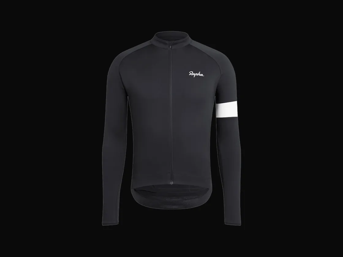 Trek Bikes Rapha Core Long Sleeve Cycling Jersey Black Fashion