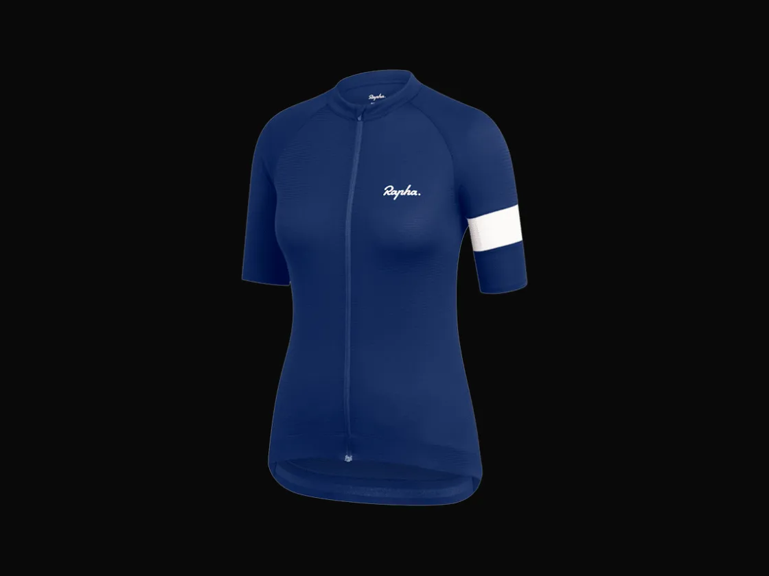 Trek Bikes Rapha Women's Core Lightweight Cycling Jersey Navy Sale