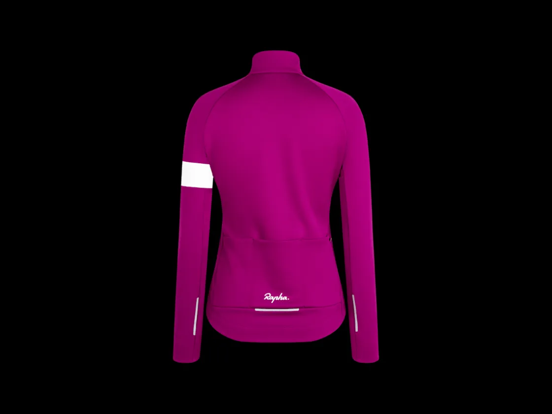 Trek Bikes Rapha Women's Core Winter Cycling Jacket Dark Pink Cheap