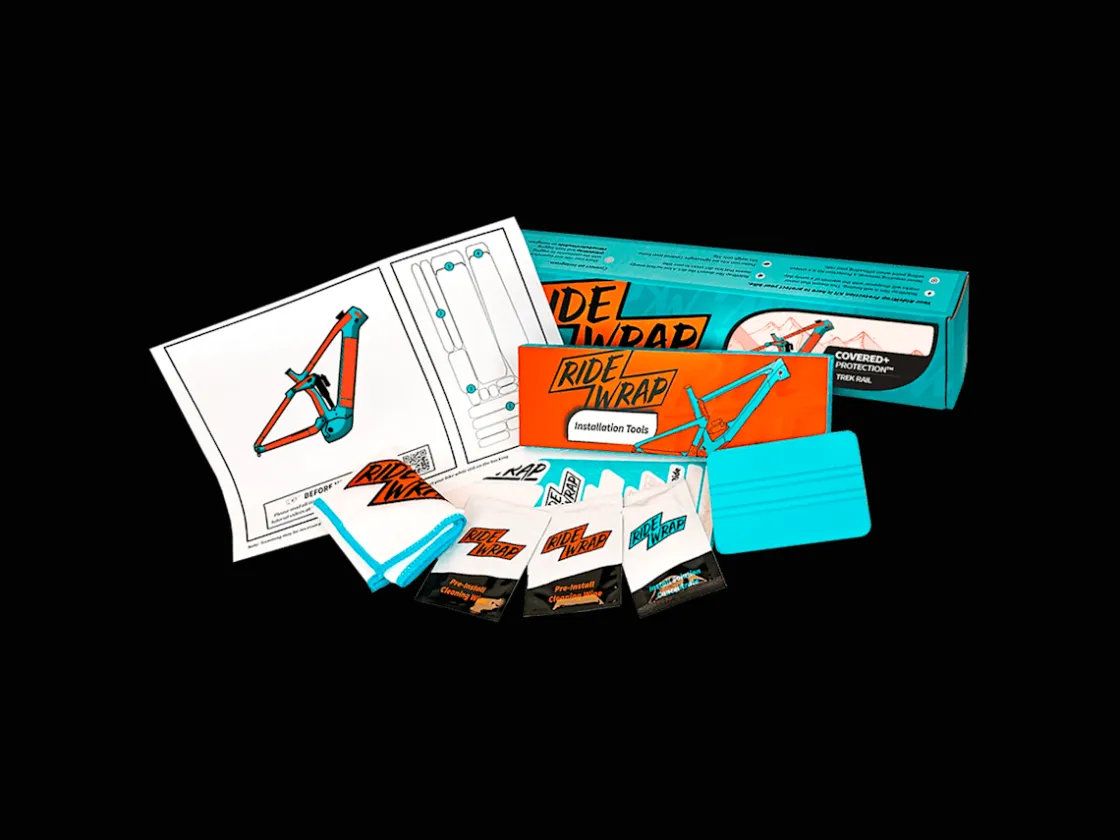 Trek Bikes RideWrap Matte Covered Frame Protection Kit designed for 2022 Trek Rail Clear Fashion