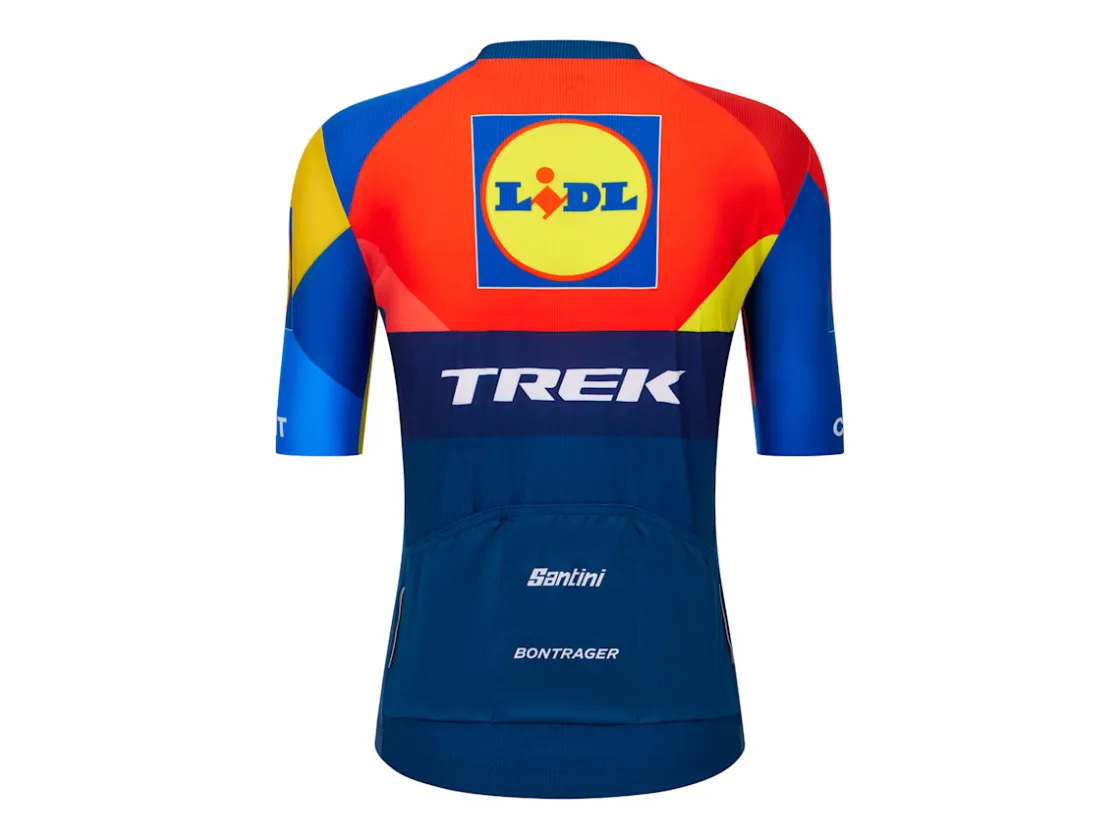 Trek Bikes Santini Lidl-Trek Replica Race Jersey Dark Blue/Yellow Best Sale