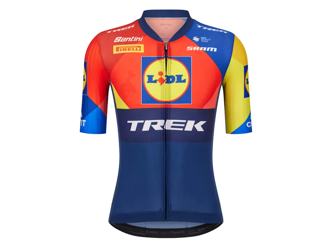 Trek Bikes Santini Lidl-Trek RSL Team Jersey Dark Blue/Yellow Discount