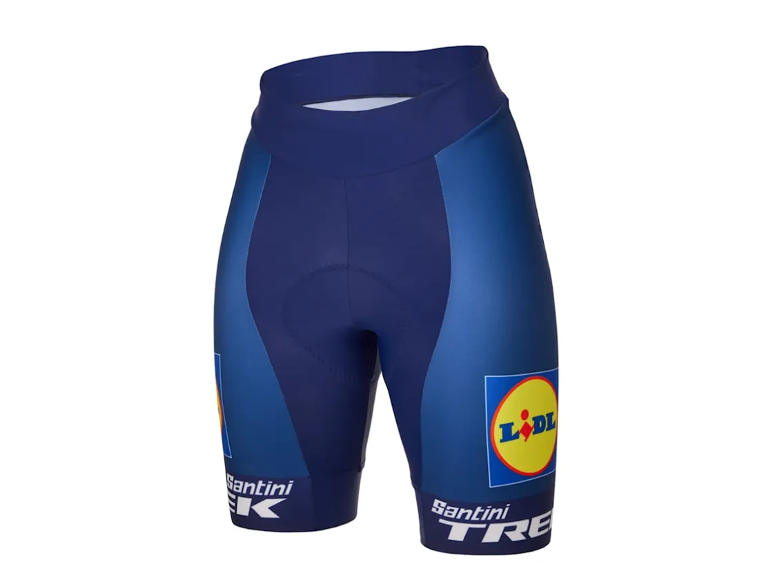 Trek Bikes Santini Lidl-Trek Women's Replica Race Short Dark Blue/Yellow Store