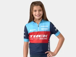 Trek Bikes Santini Trek Factory Racing XC Team Replica Kids' Cycling Jersey Dark Blue/Azure Shop