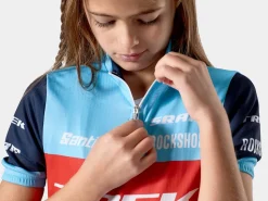 Trek Bikes Santini Trek Factory Racing XC Team Replica Kids' Cycling Jersey Dark Blue/Azure Shop
