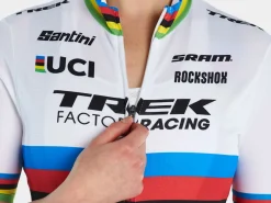 Trek Bikes Santini Trek Factory Racing Women's Replica World Champion Cycling Jersey White/Yellow Best Sale