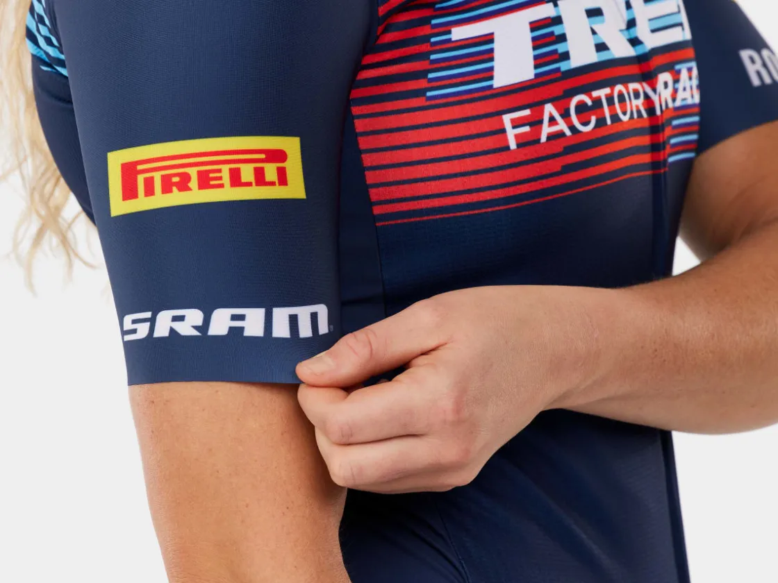 Trek Bikes Santini Trek Factory Racing Women's Team Replica Cycling Jersey Dark Blue Store