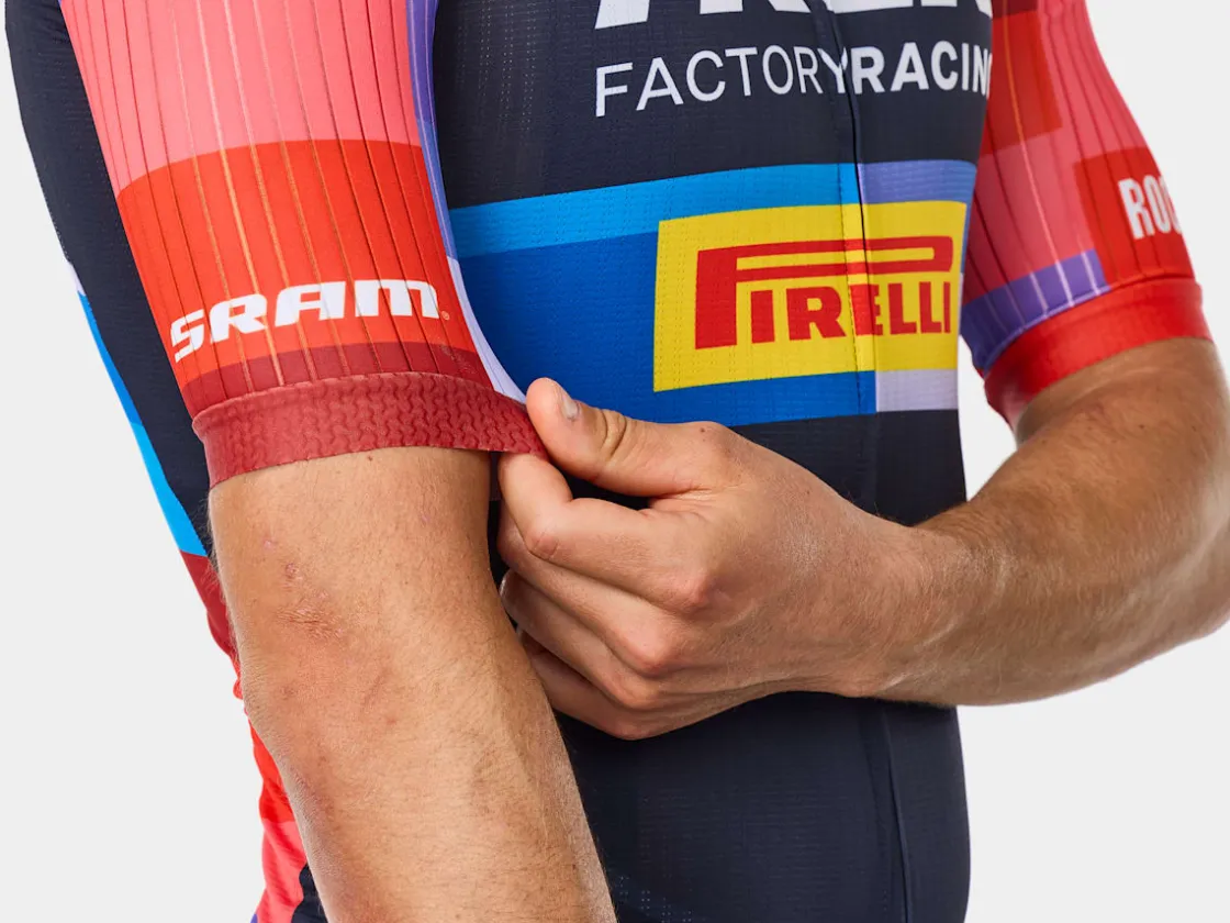 Trek Bikes Santini Trek Factory Racing Men's Team Replica Cycling Jersey Dark Blue Fashion