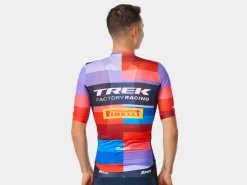 Trek Bikes Santini Trek Factory Racing Men's Team Replica Cycling Jersey Dark Blue Fashion