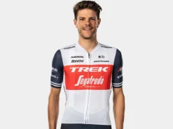 Trek Bikes Santini Trek-Segafredo Men's Team Jersey White/Dark Blue Cheap