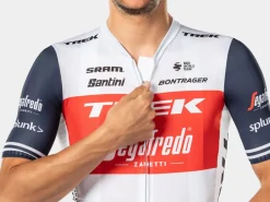 Trek Bikes Santini Trek-Segafredo Men's Team Jersey White/Dark Blue Cheap