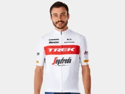 Trek Bikes Santini Trek-Segafredo Men's Team Replica Race Jersey White/Red Cheap
