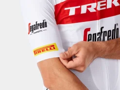 Trek Bikes Santini Trek-Segafredo Men's Team Replica Race Jersey White/Red Cheap