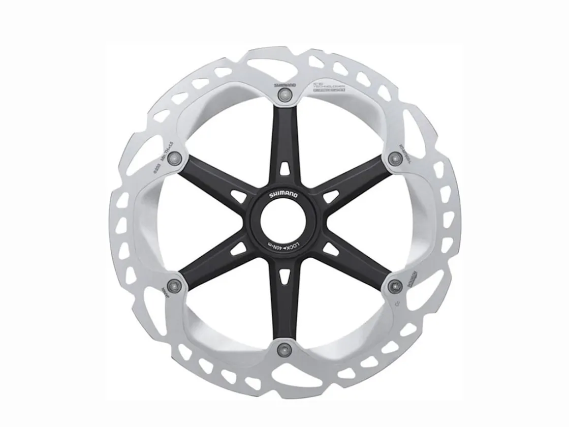Trek Bikes Shimano Deore XT MT800 Centerlock Disc Brake Rotor with External-Notched Lockring Silver/Black Shop