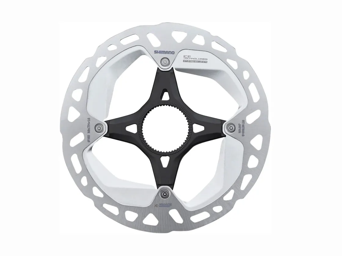 Trek Bikes Shimano Deore XT MT800 Centerlock Disc Brake Rotor with External-Notched Lockring Silver/Black Shop