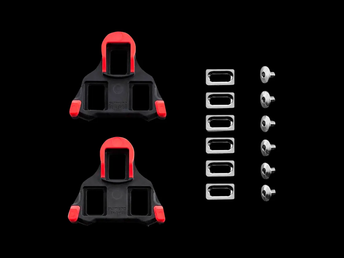 Trek Bikes Shimano SM-SH10 SPD-SL 0 Degree Cleat Set Red/Black Hot