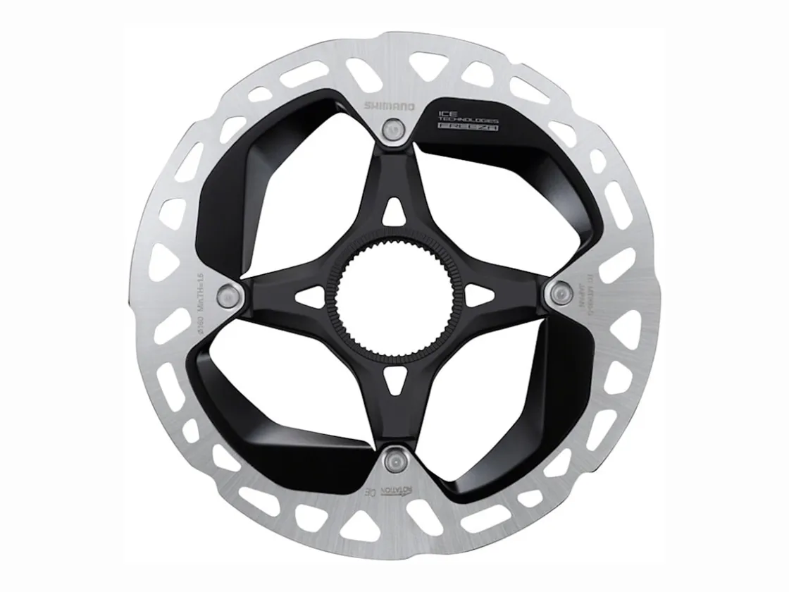 Trek Bikes Shimano XTR MT900 Centerlock Disc Brake Rotor with External-Notched Lockring Silver/Black Fashion