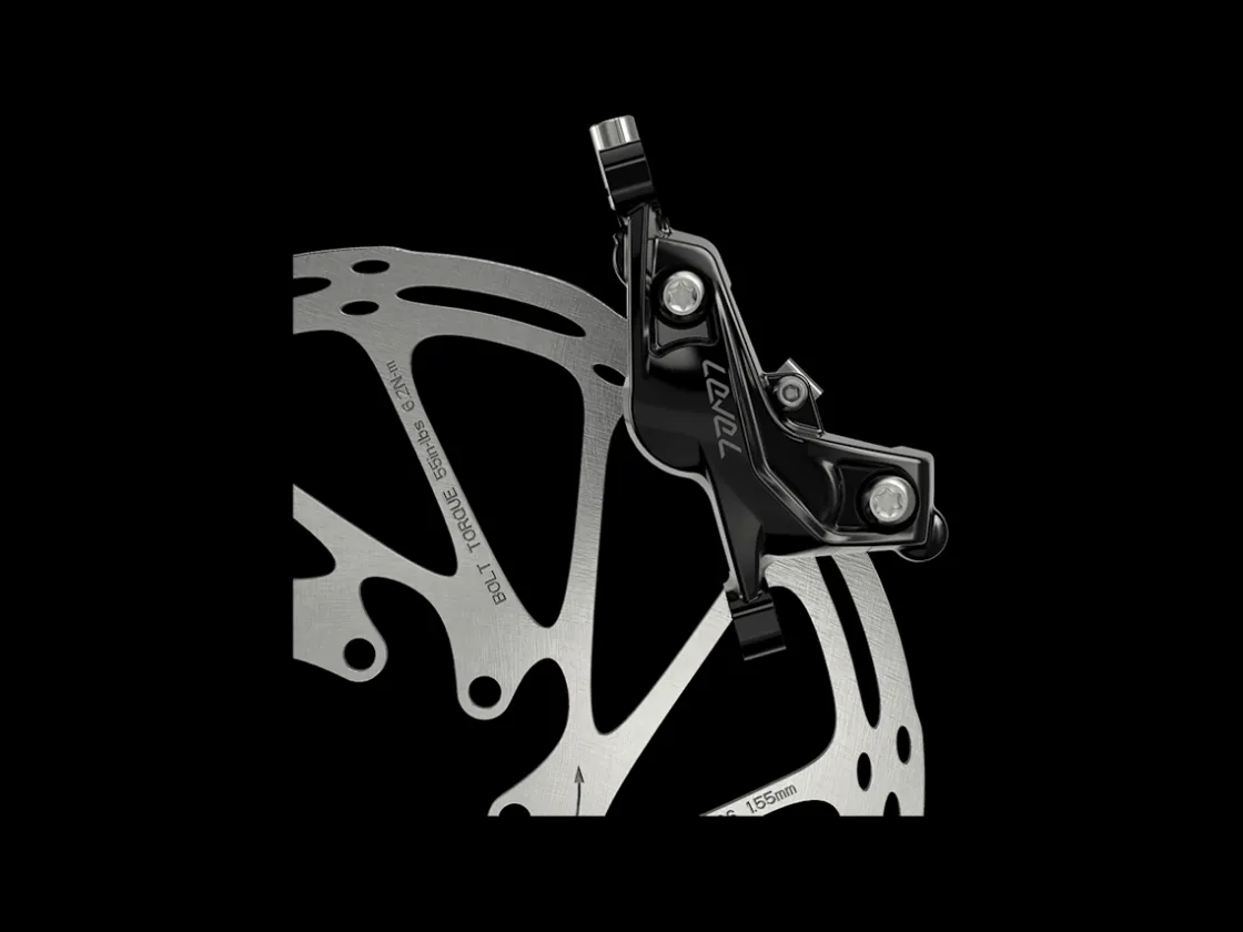 Trek Bikes SRAM Level Silver Stealth 4-Piston Hydraulic Brakeset Black Shop